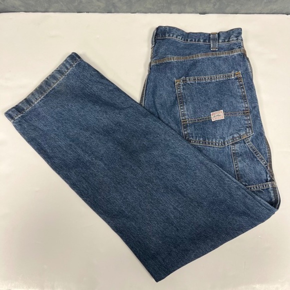 Vintage Levi Strauss Carpenter Jeans Riveted Baggy Skater Workwear *36x34(38x34)